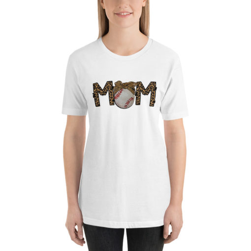 Baseball Mom Shirt, Cheetah Baseball Mama Tee, Baseball Leopard Shirt, Baseball Mama Fashion, Shirts for Baseball - Image 2